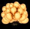 Balloons party golden. birthday decoration luxury, helium balloon bunch