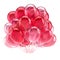 Balloons pink red, party helium balloon bunch romantic colorful