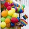 Balloons and rainbow flags on one of the floats at the 2018 Munich gay pride