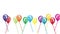Balloons with ribbon, balloons, movement, video