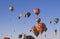 Balloons take to the air at the Albuquerque International Balloon Fiesta in New Mexico