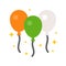 Balloons vector, Feast of Saint Patrick flat icon