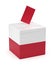 Ballot box with the flag of Poland