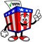 Ballot Box Mascot Talking