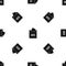 Ballot box pattern seamless black