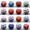Balls with european flags of nations