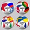 Balls flags, Euro 2012 groups