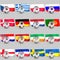 Balls flags, Euro 2012 teams participating