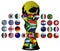 Balls flags, World Cup 2010 teams