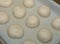 Balls of fresh pasta for pizza. Food, italian cuisine and cooking concept. Preparation of the Italian Pizza