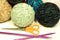 Balls of Yarn and Knitting Needles