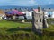 Ballybunion, The Castle Green ruins and township, Ireland