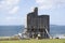 Ballybunion castle surrounded by scafolding