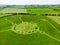 Ballynoe stone circle, a prehistoric Bronze Age burial mound surrounded by a circular structure of standing stones, County Down,