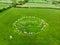 Ballynoe stone circle, a prehistoric burial mound surrounded by a circular structure of standing stones, County Down, Nothern Irel