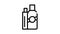 balm hair conditioner black icon animation