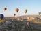 Baloons flying above Capadocia in Turkey