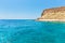 Balos bay. View from Gramvousa Island, Crete in Greece.Magical turquoise waters, lagoons, beaches of pure white sand.
