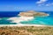 Balos beach at Crete island in Greece