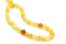 Baltic necklace made of Natural polished transparent honey luxury amber