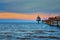 Baltic Pier with diving gondola in Zinnowitz on the island of Usedom in Mecklenburg-Vorpommern