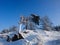 The Baltic Sea coast in snowy winter