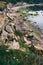 Baltic sea coastline with cliff and stones