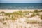 Baltic Sea and the dunes at Irbe river estuary