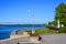 The Baltic sea promenade in the centre of Haapsalu