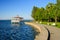 The Baltic sea promenade in the centre of Haapsalu