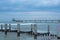 Baltic Sea at Zingst with pier and breakwaters