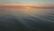 Baltic Sunset Reverse Aerial 4k