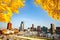 Baltimore Inner Harbor in autumn, Maryland, USA