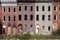 Baltimore, MD - September 25 2022: Old, vacant, abandoned row homes in Baltimore, Maryland