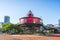 baltimore,md,usa. 09-07-17: Seven Foot Knoll Lighthouse, baltimore inner harbor on sunny day.