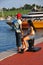 Baltimore, MD: Young Couple at Inner Harbor