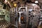 BALTIMORE, USA - JUNE 21 2016 - inside TORSK ii world war submarine view detail close up