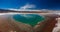 Baltinache Hidden lagoons salt lakes and Licancabur in Atacama desert gigapan