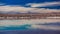 Baltinache lagoon and Licancabur volcano in the background time lapse