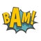 BAM, comic book explosion icon