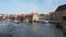 Bamberg, Germany - March 30, 2019: View of Bamberg a town in Upper Franconia, Germany, on the river Regnitz.