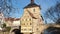 Bamberg, Germany - March 30, 2019: View of Bamberg a town in Upper Franconia, Germany, on the river Regnitz.