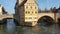 Bamberg, Germany - March 30, 2019: View of Bamberg a town in Upper Franconia, Germany, on the river Regnitz.