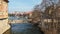 Bamberg, Germany - March 30, 2019: View of Bamberg a town in Upper Franconia, Germany, on the river Regnitz.