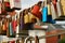 Bamberg, northern Bavaria, Upper Franconia, Germany, 11 of June 2022. Lovelocks hanging on the railings of the Chain suspension