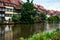 Bamberg, old fishermanÂ´s houses on the banks of the Regnitz, Germany