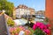 Bamberg. Scenic view of Old Town of Bamberg with bridges over the Regnitz river