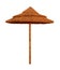 Bamboo beach umbrella isolated