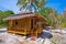 Bamboo bungalow on the island