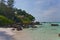 Bamboo bungalows on the nice beach